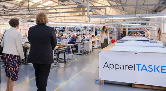 HRH Princess Anne visits ApparelTASKER to celebrate milestone and sustainable fashion innovation