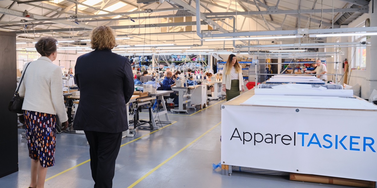 HRH Princess Anne visits ApparelTASKER to celebrate milestone and sustainable fashion innovation